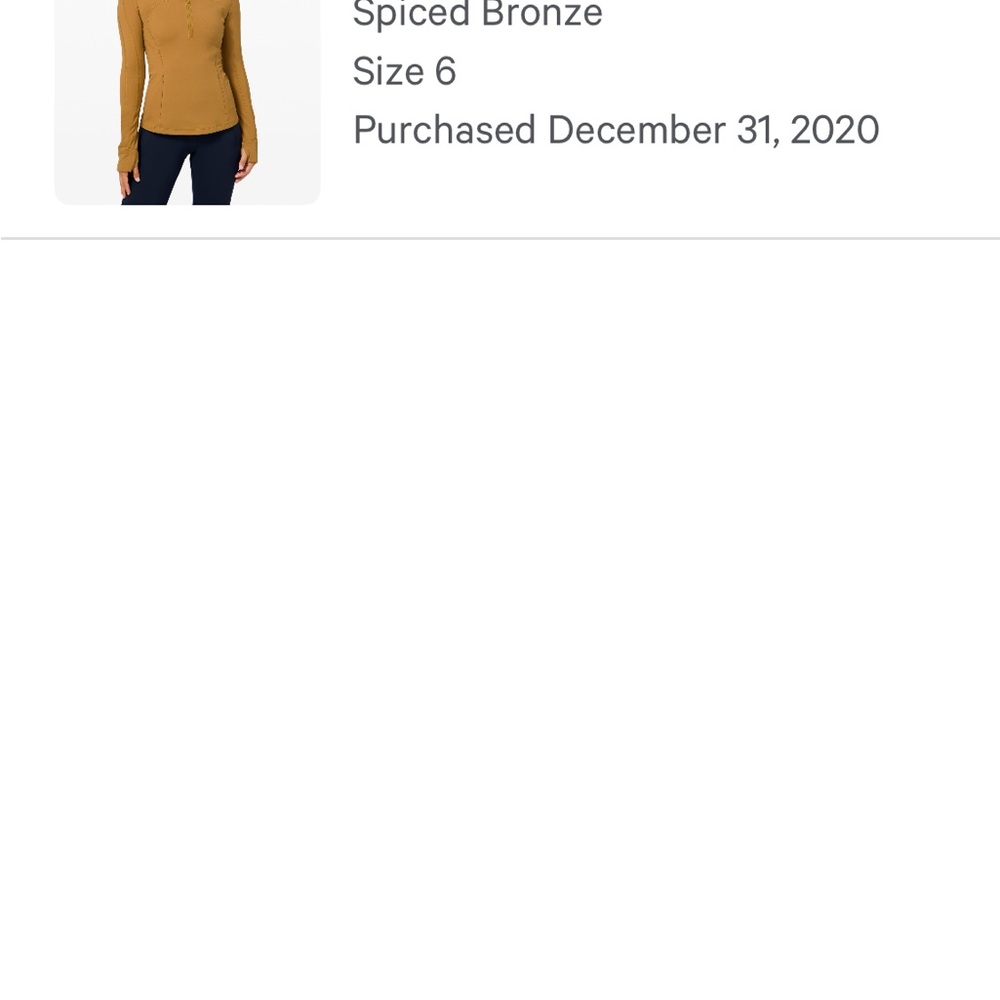 lululemon athletica Spiced Bronze Sweatshirt